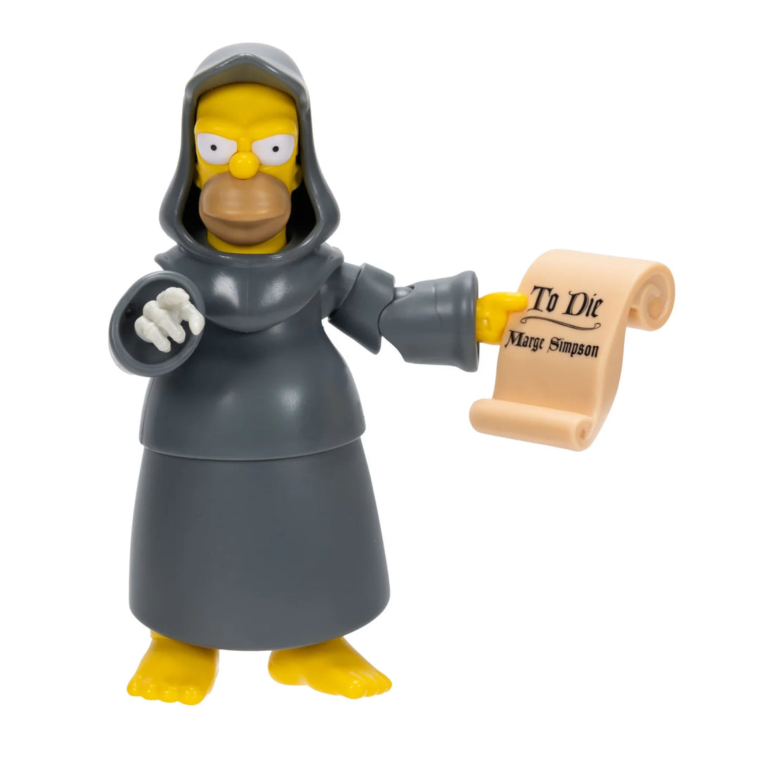 The Simpsons Tree House Of Horror Grim Reaper Homer 5in Deluxe Figure