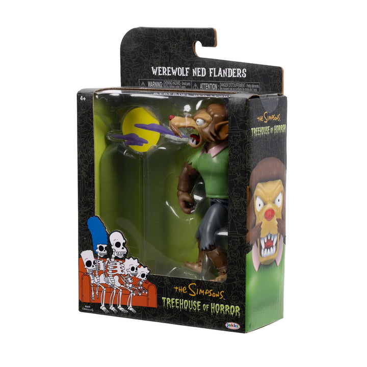 The Simpsons Tree House Of Horror Werewolf Ned Flanders  5in Deluxe  Figure
