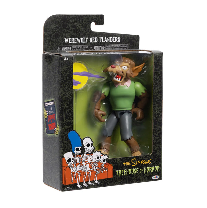 The Simpsons Tree House Of Horror Werewolf Ned Flanders  5in Deluxe  Figure