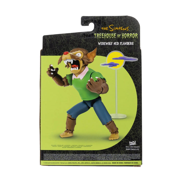 The Simpsons Tree House Of Horror Werewolf Ned Flanders  5in Deluxe  Figure
