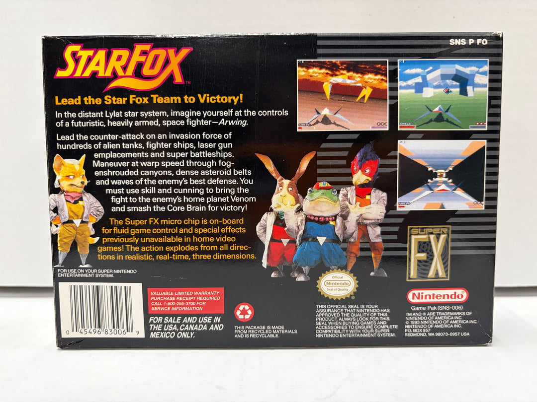 Super Nintendo: StarFox (Boxed)