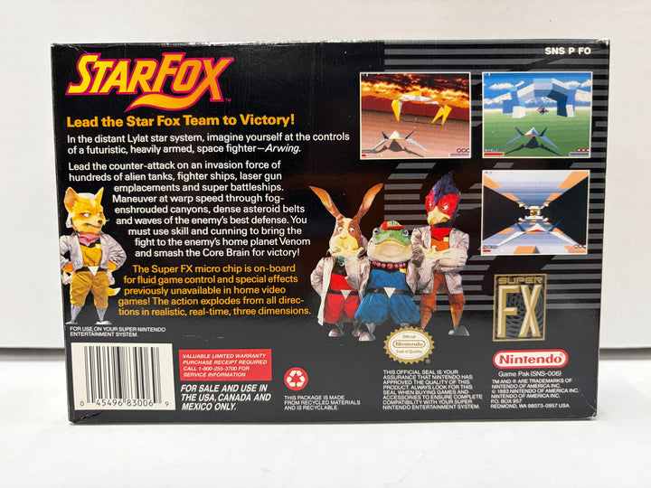 Super Nintendo: StarFox (Boxed)