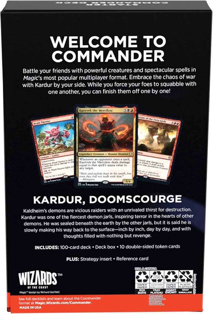 Magic: The Gathering - Commander Starter Deck Chaos Incarnate
