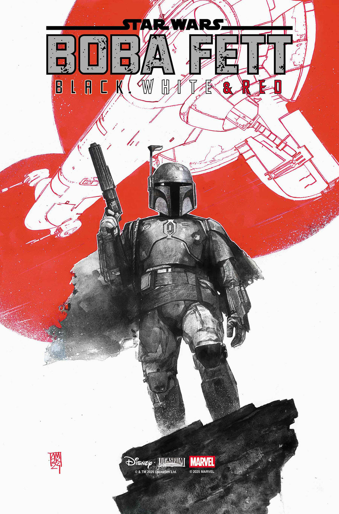 Star Wars: Boba Fett - Black  White & Red #1