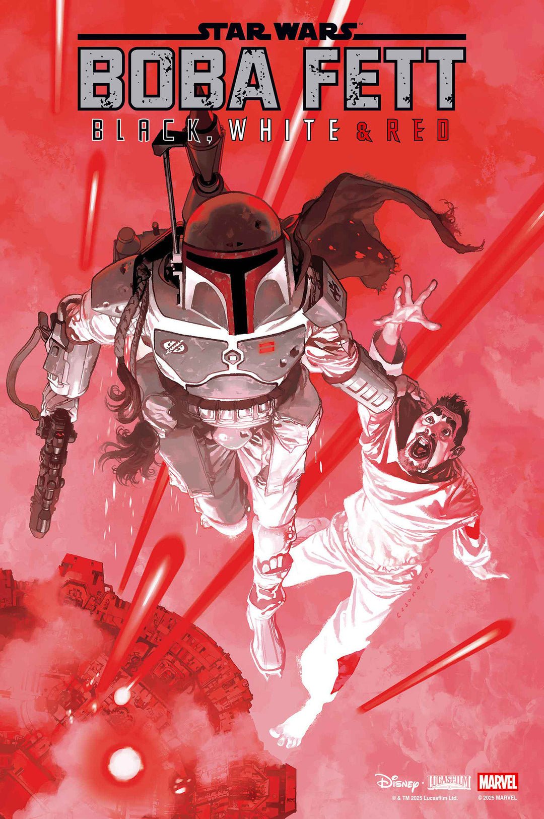 Star Wars: Boba Fett - Black  White & Red #1 Josemaria Casanovas Variant