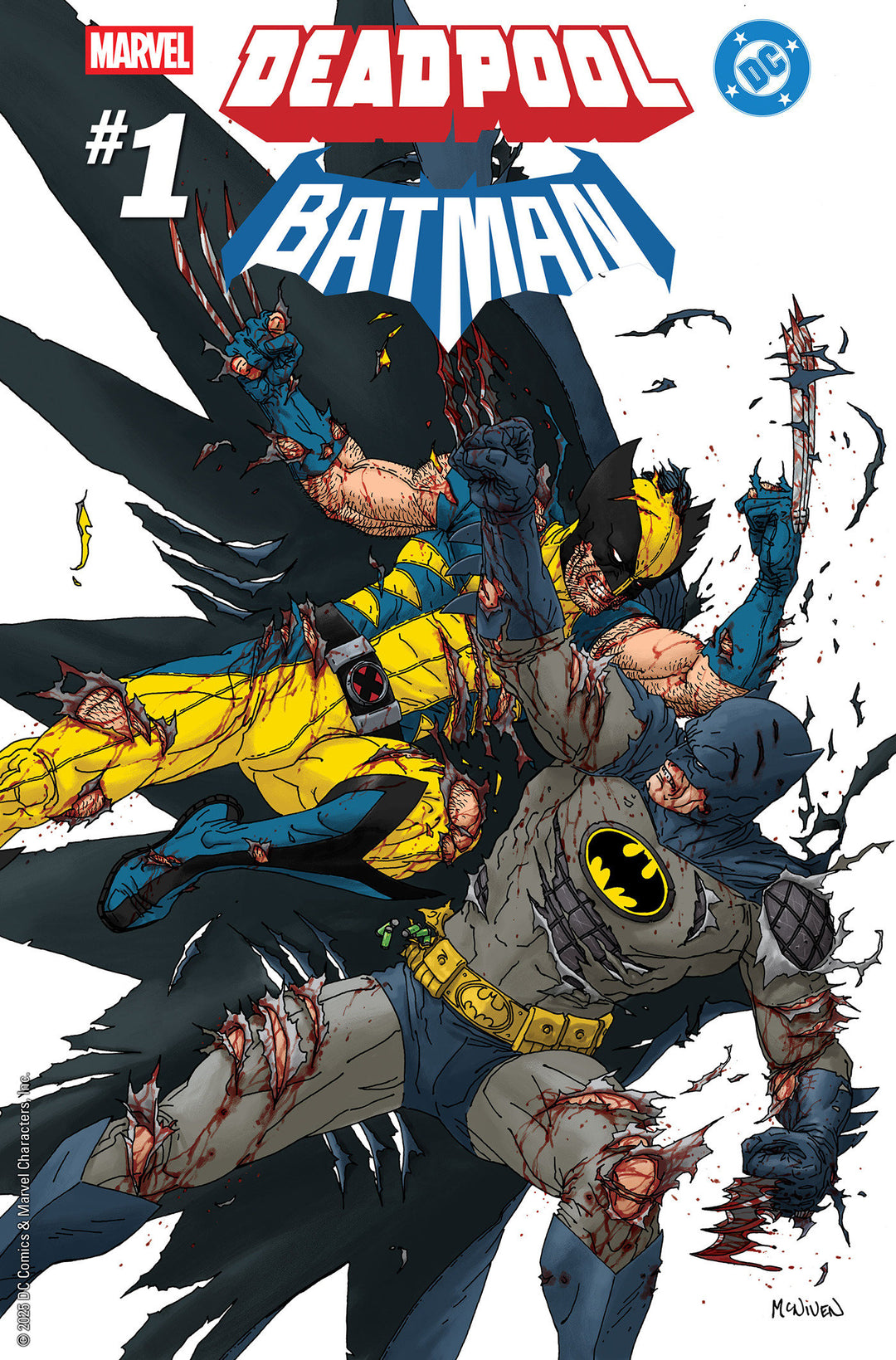 Marvel/DC: Deadpool/Batman #1 Steve 1:25 Mcniven Variant