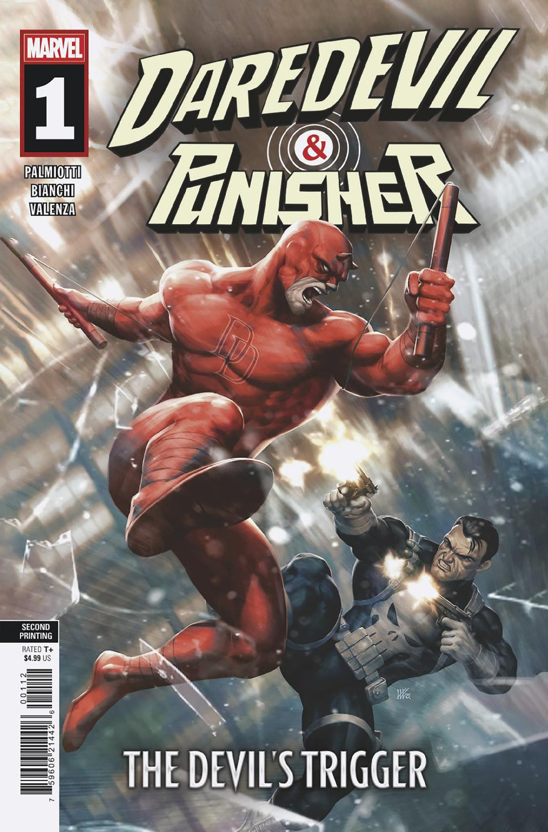 Daredevil/Punisher: The Devil'S Trigger #1 Kendrick Lim 2nd Printing Variant
