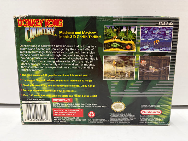 Super Nintendo: Donkey Kong Country (Boxed)
