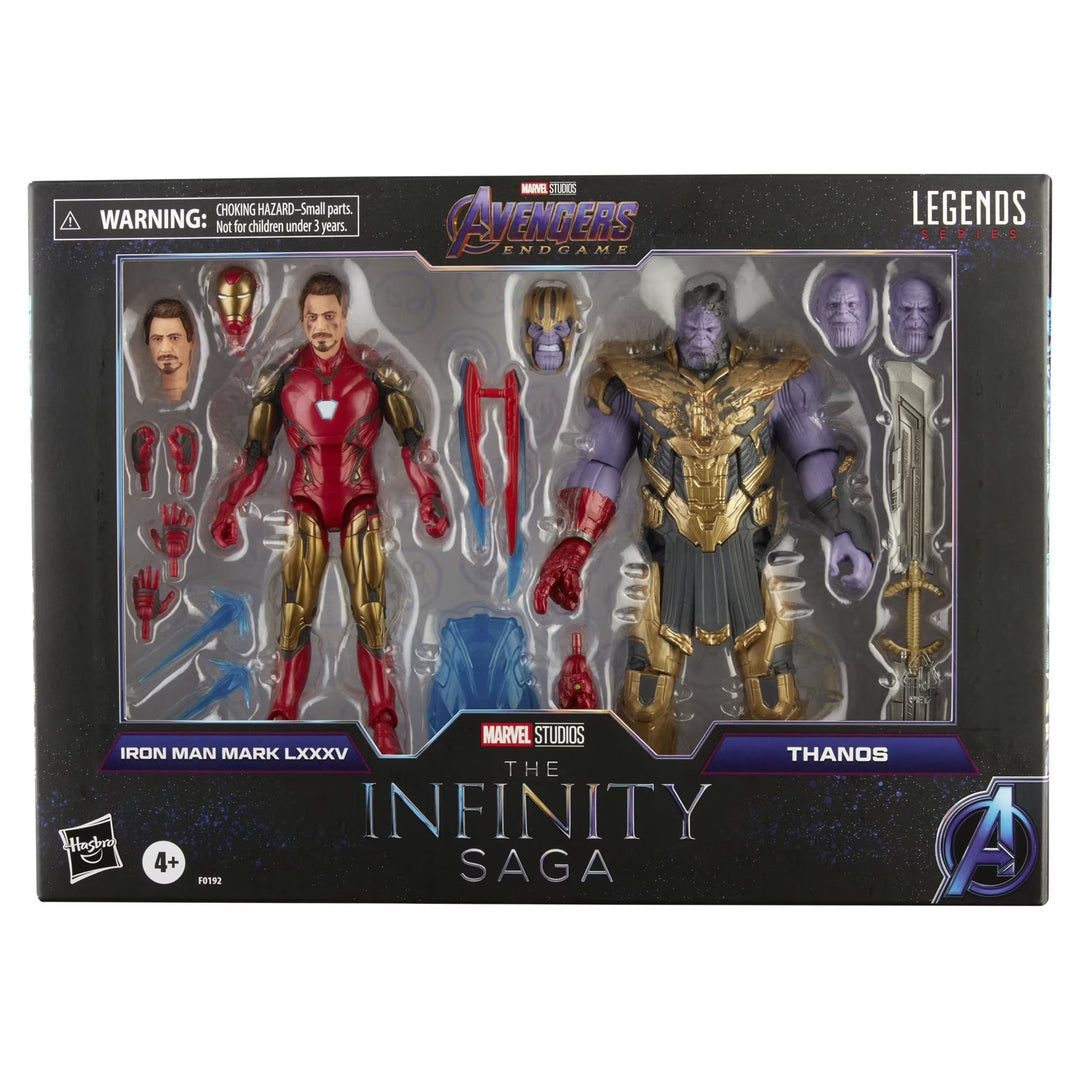 Marvel Legends Iron Man Mark 85 & Thanos 6-Inch Action Figure 2-Pk