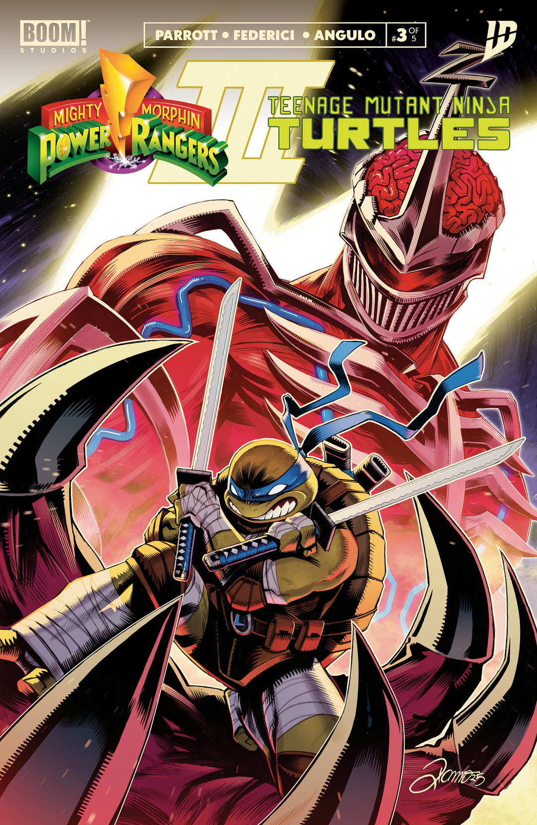 Mighty Morphin Power Rangers/Teenage Mutant Ninja Turtles Iii #3 A Main (Dressed  Zonno)