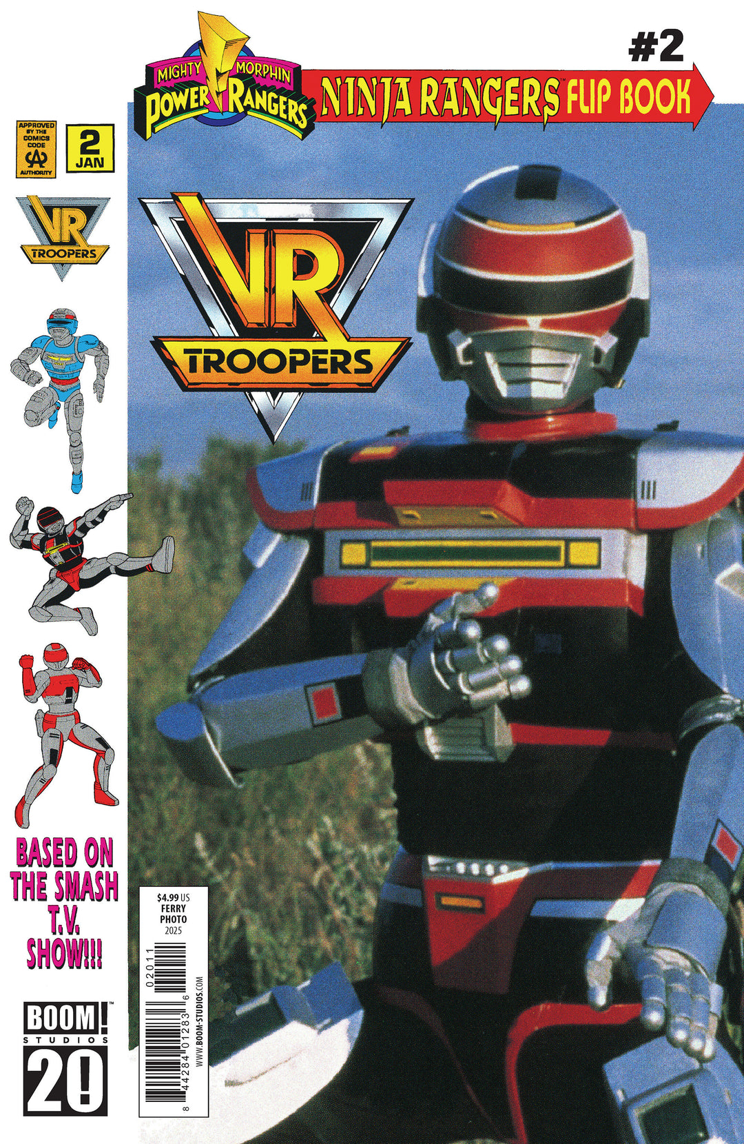 Vr Troopers/Power Rangers Flipbook Facsimile Edition #2 A Main (Dressed  Ferry/Photo)