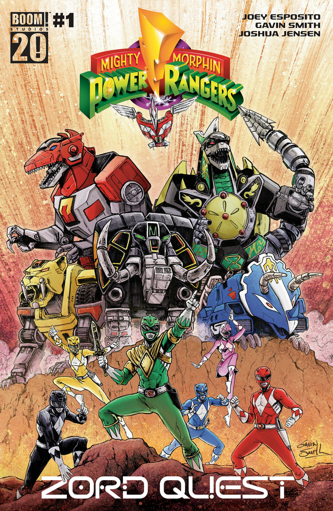 Mighty Morphin Power Rangers: Zord Quest #1 A Main (Dressed  Smith)