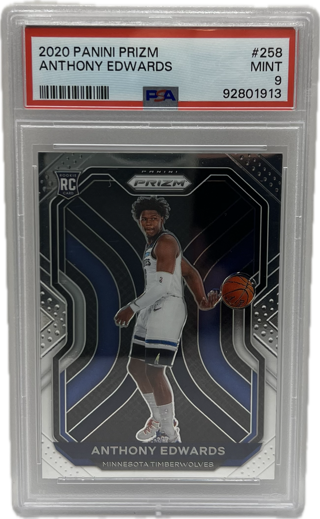 2020 Prizm Anthony Edwards PSA 9 MINT