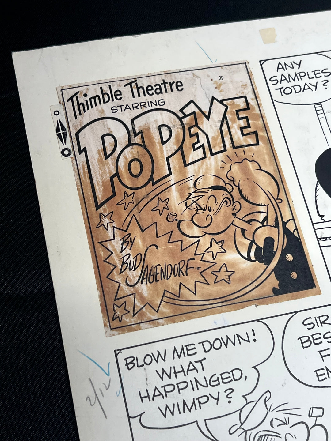 Popeye by Bud Sagendorf Sunday Strip (2/12/1967)