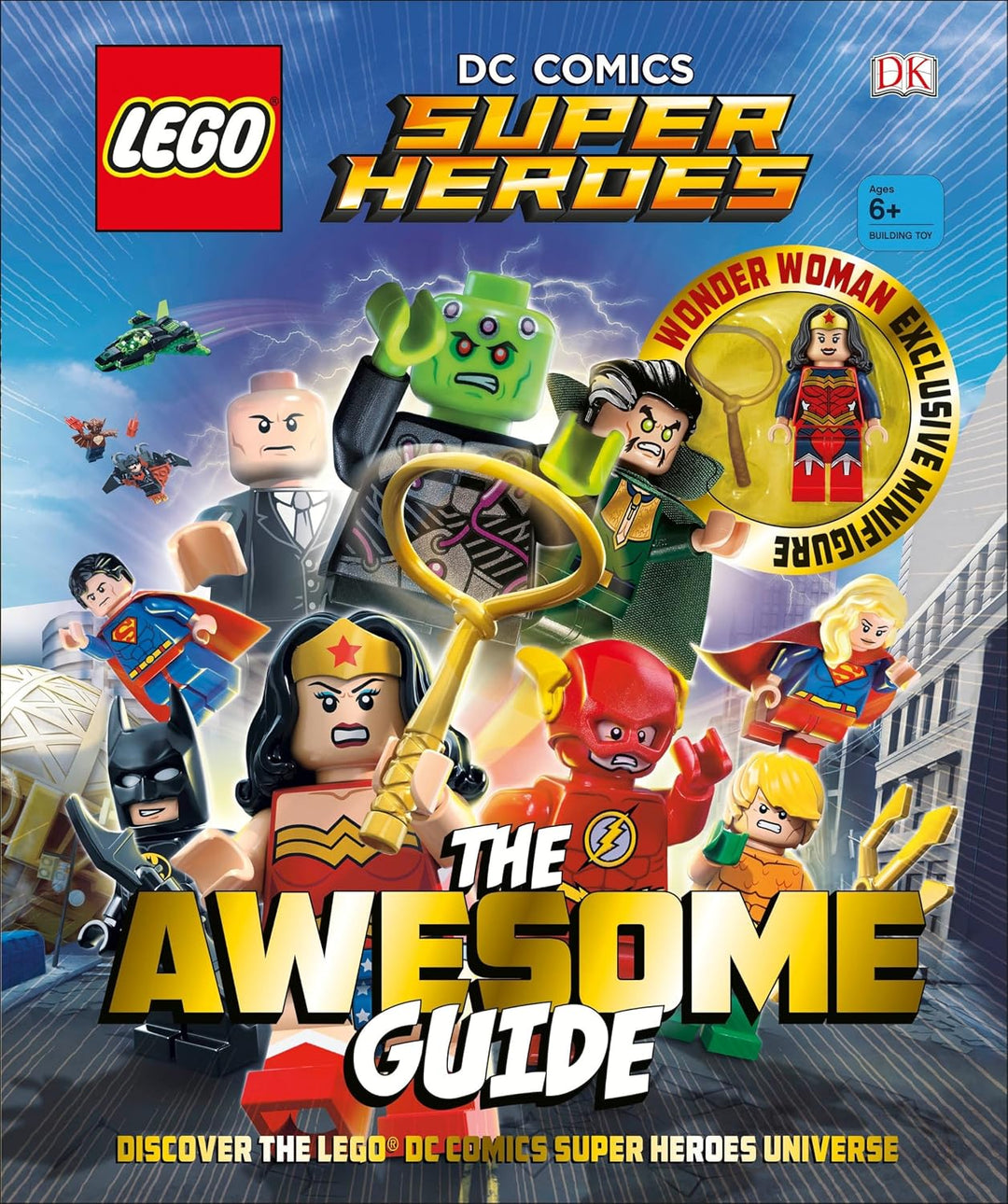 Lego DC Super Heroes The Awesome Guide DC w/ Exclusive Wonder Woman Minifigure