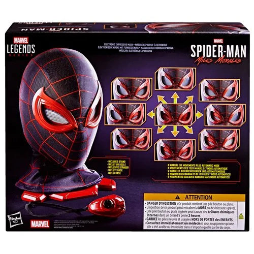 Spider-Man Marvel Legends Series Miles Morales Electronic Expressive Mask