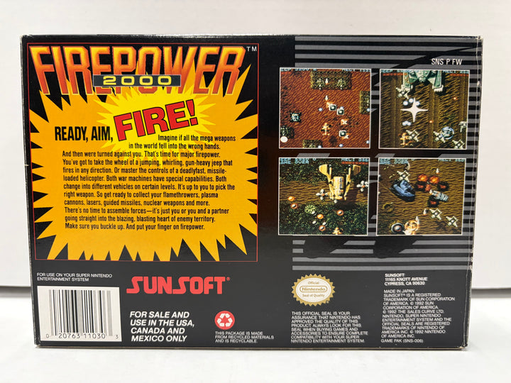 Super Nintendo: Firepower 2000 (Boxed)