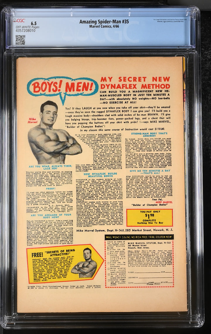 Amazing Spider-Man #35 CGC 6.5 Off White Pages