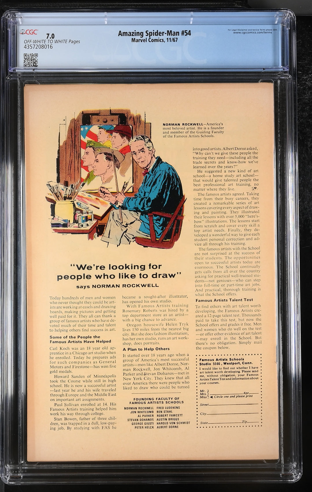 Amazing Spider-Man #54 CGC 7.0