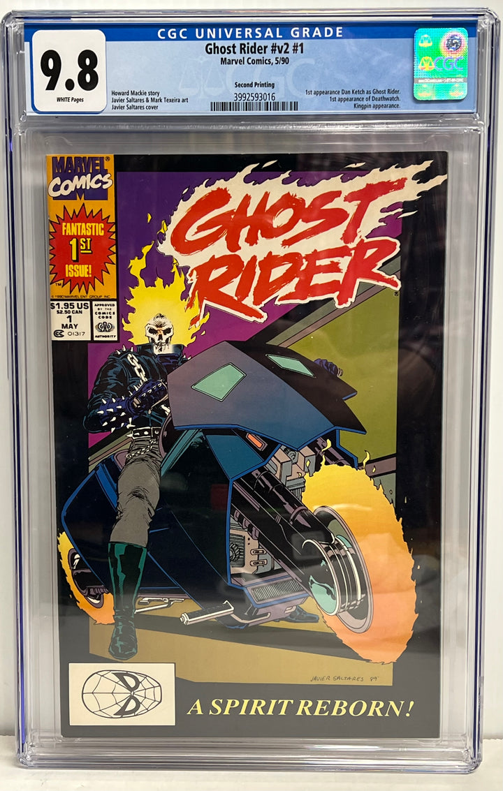 Ghost Rider v2 #1 CGC 9.8 Second Printing