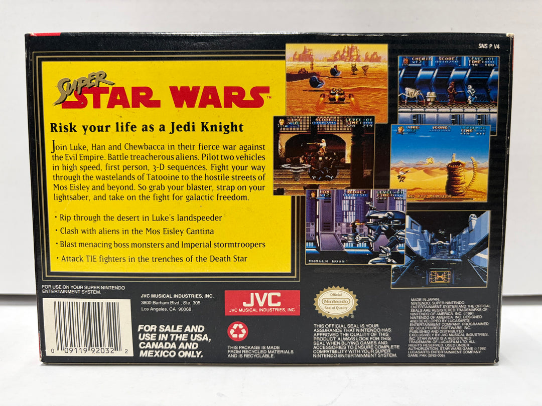 Super Nintendo: Super Star Wars (Boxed)