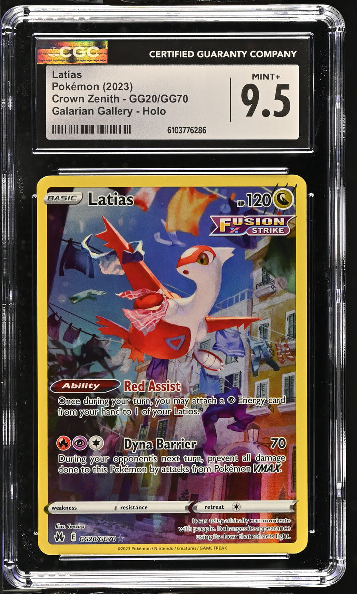 Pokemon 2023 SWSH Crown Zenith Latias GG20/GG70 CGC 9.5