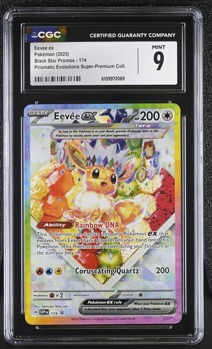Pokemon 2025 Eevee ex Promo 174 CGC 9