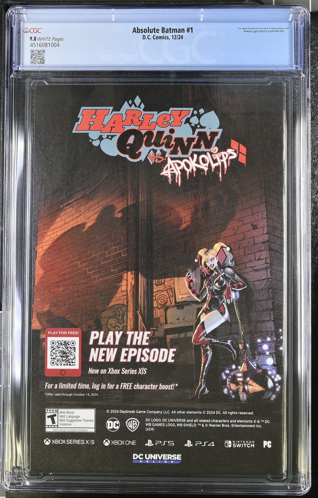 Absolute Batman #1 CGC 9.8