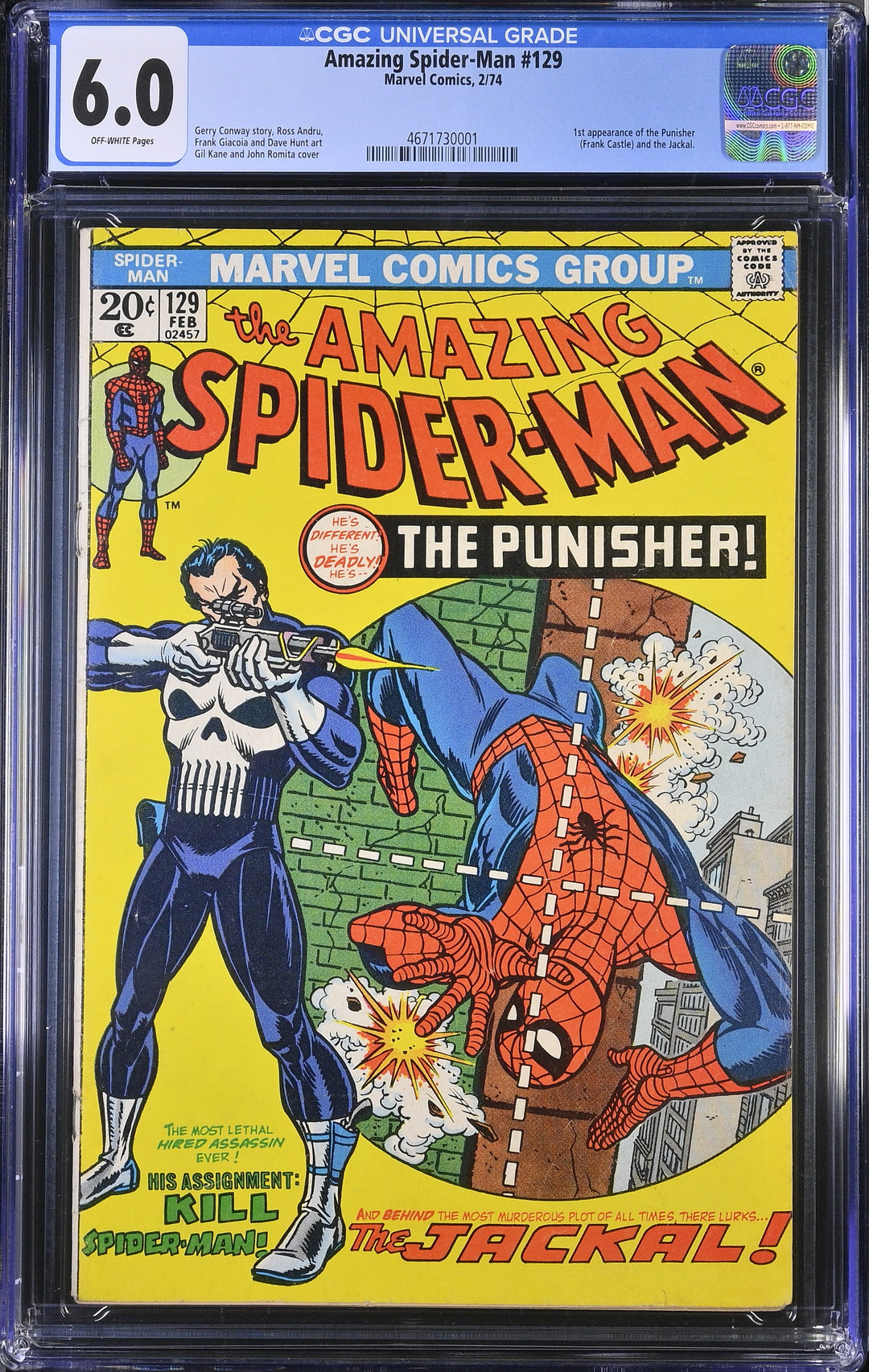 Amazing Spider-Man #129 CGC 6.0