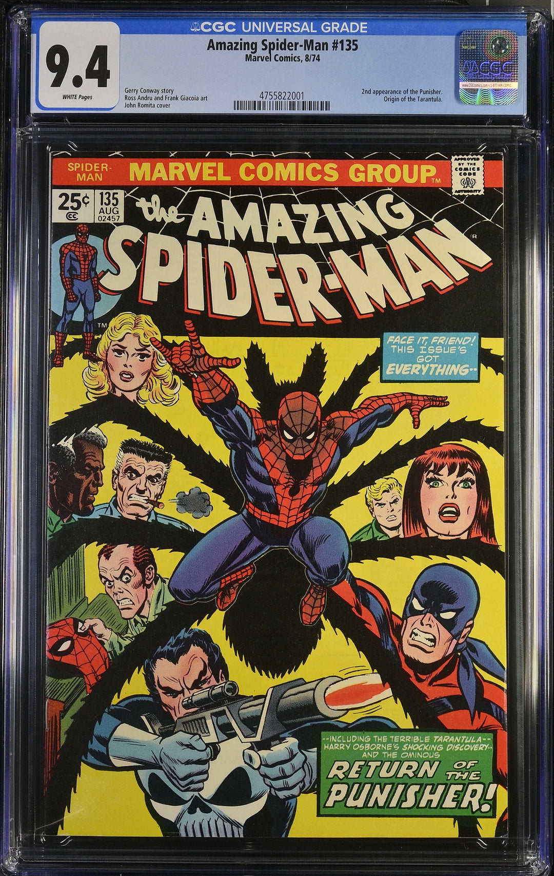 Amazing Spider-Man #135 CGC 9.4