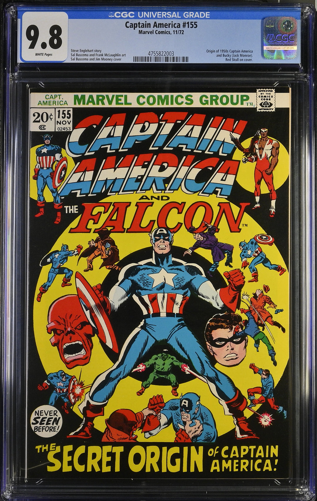Captain America #155 CGC 9.8
