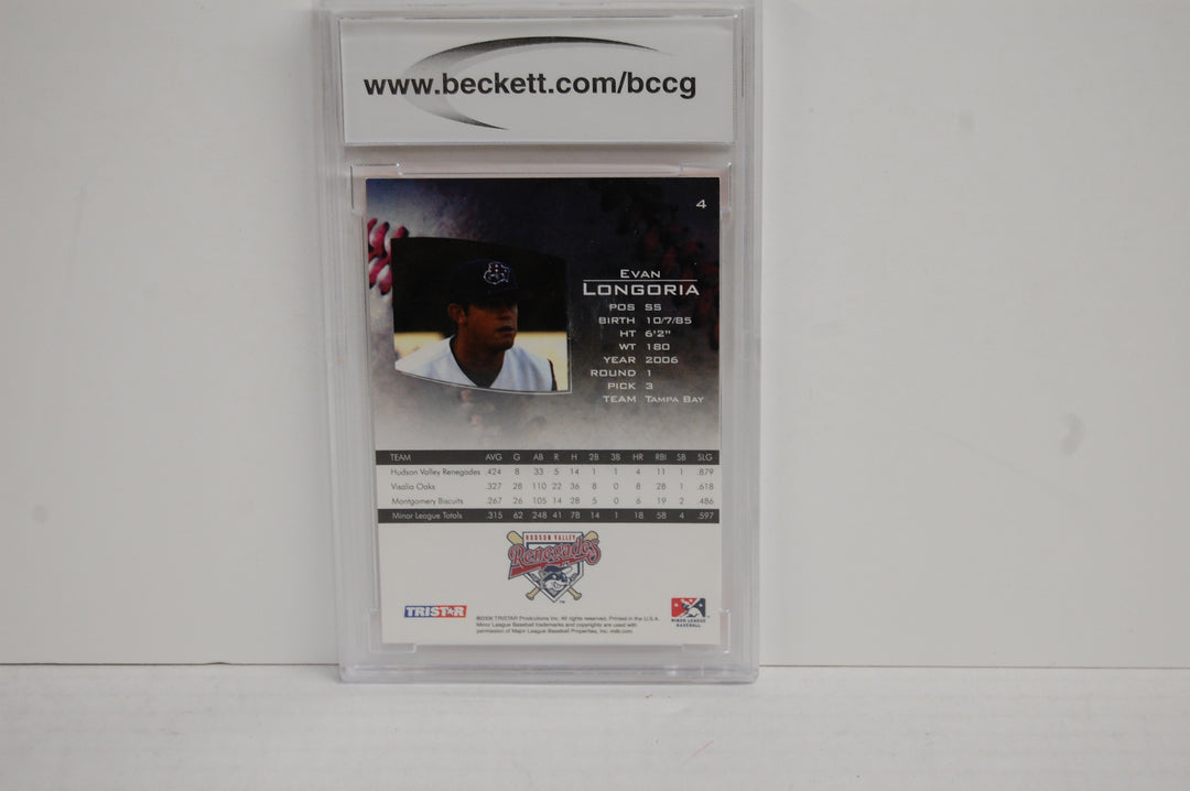 2006 Tristar Baseball Prospects Plus Evan Longoria PD #4 BCCG 10