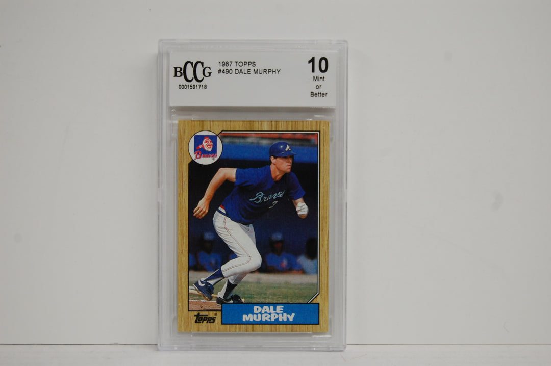 1987 Topps Baseball Dale Murphy  #490 BCCG 10
