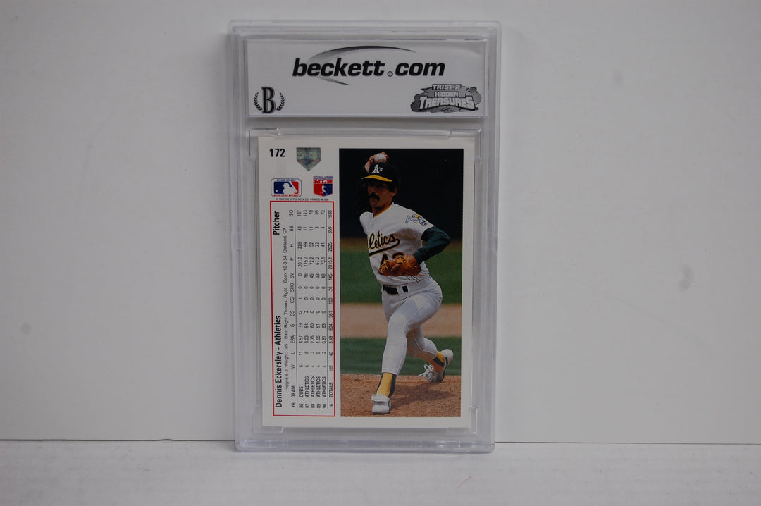 1991 Upper Deck Baseball Dennis Eckersley #172 BCCG 10