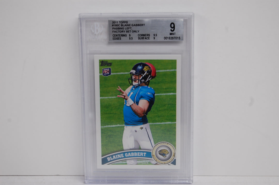 2011 Topps Football Blaine Gabbert #160C  Passing Left Factory Set Only BGS 9