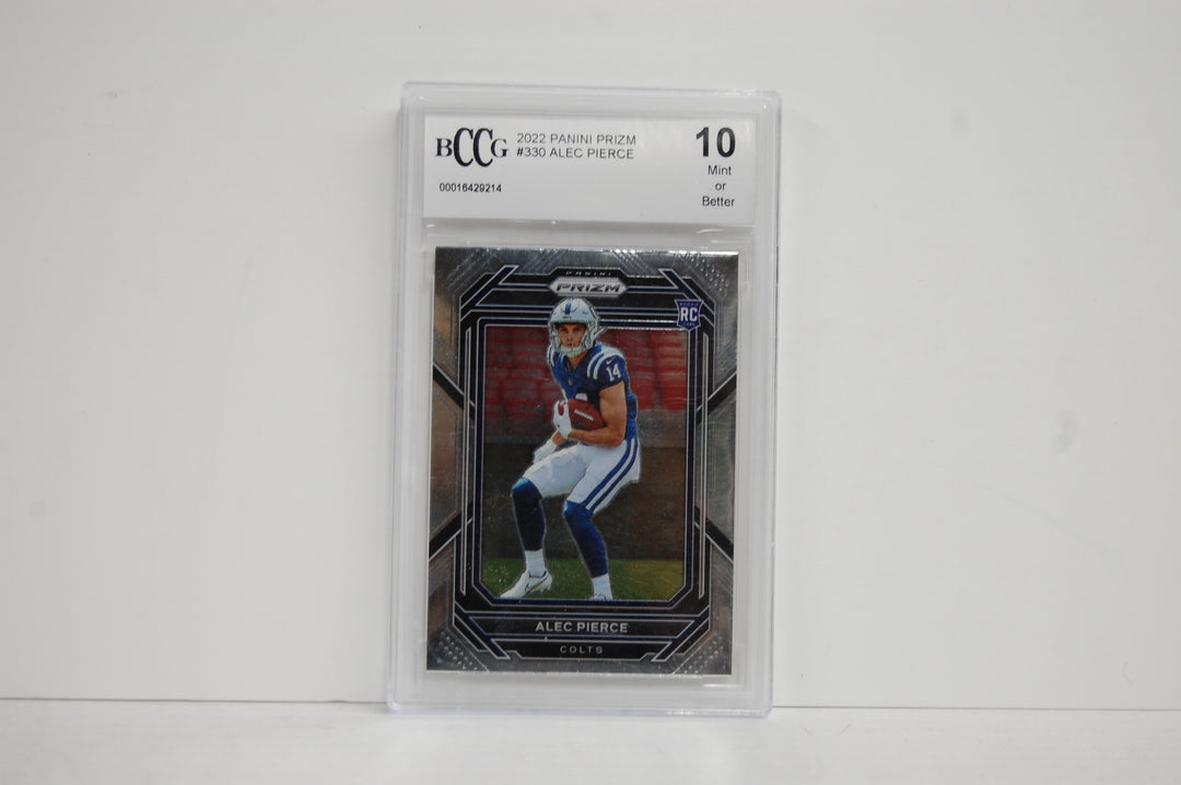 2022 Panini Primz Football Alec Pierce #330 BCCG 10