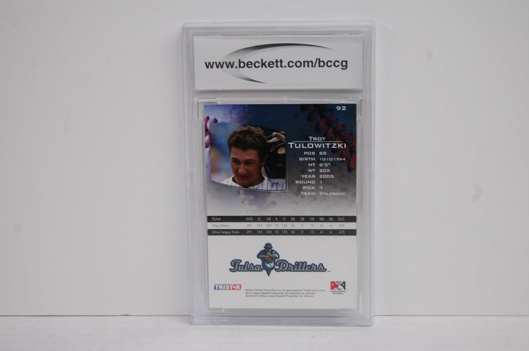 2006 Tristar Baseball Prospects Plus Troy Tulowitzki #92 BCCG 10