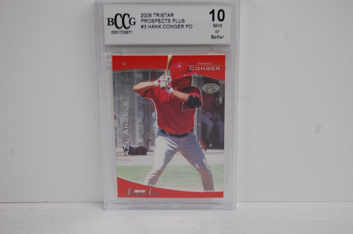 2006 Tristar Baseball Prospects Plus Hank Conger #3 BCCG 10
