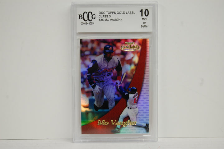 2000 Topps Baseball Gold Label Class 3 Mo Vaughn #36 BCCG 10