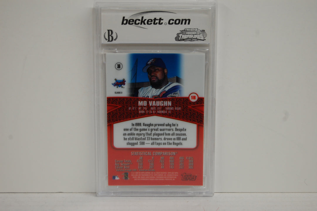 2000 Topps Baseball Gold Label Class 3 Mo Vaughn #36 BCCG 10