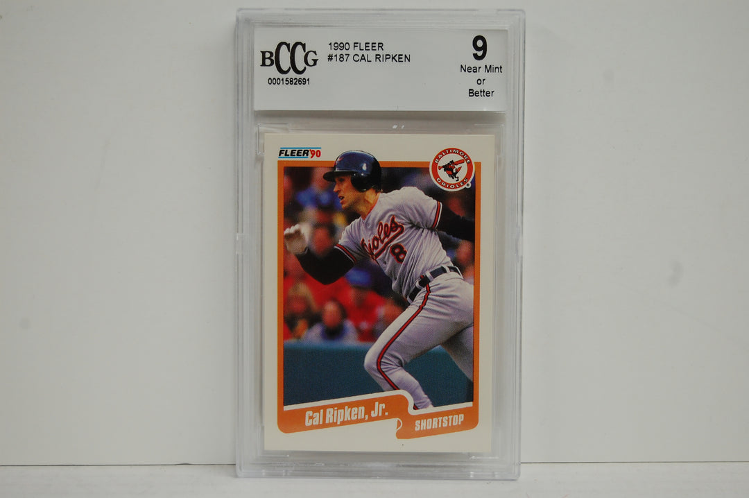 1990 Fleer Baseball Cal Ripken #187 BCCG 9