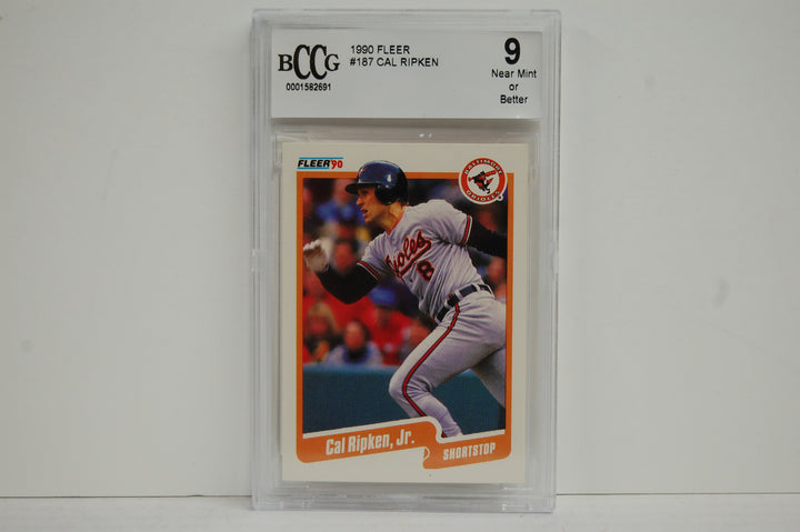 1990 Fleer Baseball Cal Ripken #187 BCCG 9