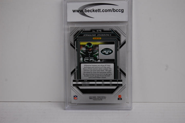 2022 Panini Prizm Football Jermaine Johnson II #375 BCCG 10