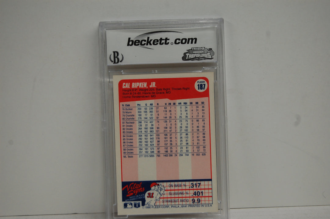 1990 Fleer Baseball Cal Ripken #187 BCCG 9
