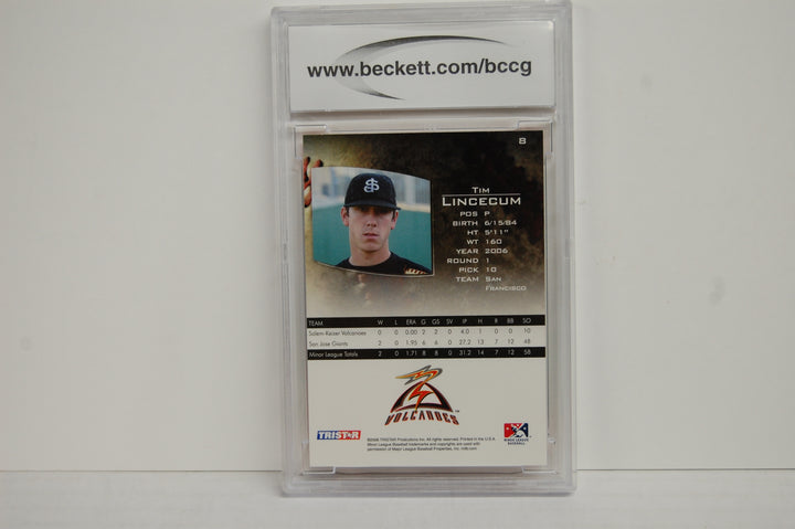 2006 Tristar Baseball Prospects Plus Tim Lincecum # 8 BCCG 10