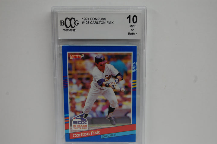 1991 Donruss Baseball Carlton Fisk #108 BCCG 10