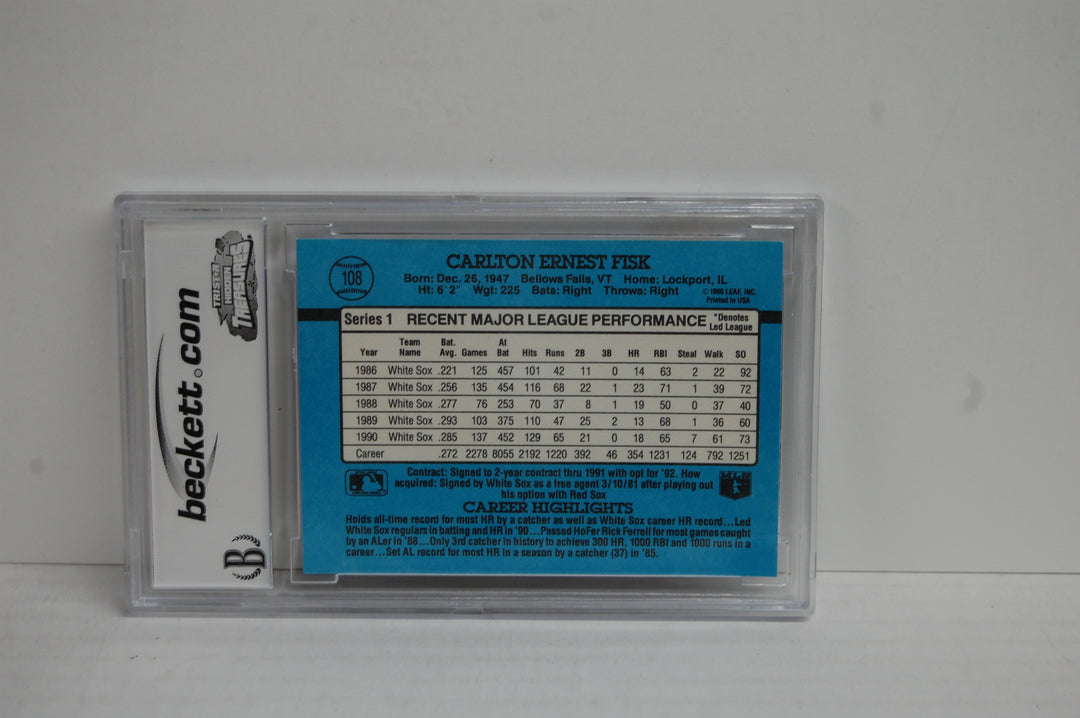 1991 Donruss Baseball Carlton Fisk #108 BCCG 10