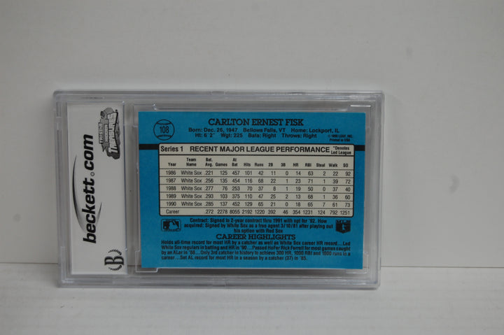 1991 Donruss Baseball Carlton Fisk #108 BCCG 10