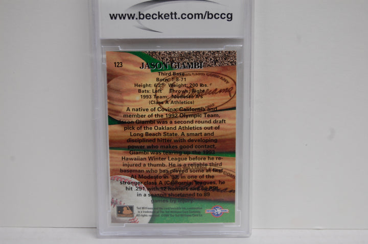 1994 Ted Williams Baseball Jason Giambi #123 BCCG 10