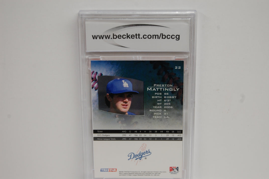 2006 Tristar Baseball Prospects Plus Preston Mattingly PD #22 BCCG 10